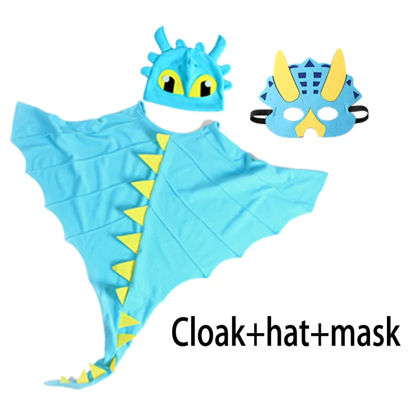 Toothless Dragon Costume Dinosaur Cape Clothes Dragon Dress Up Halloween Costumes Cosplay Dinosaur Christmas - product image 3