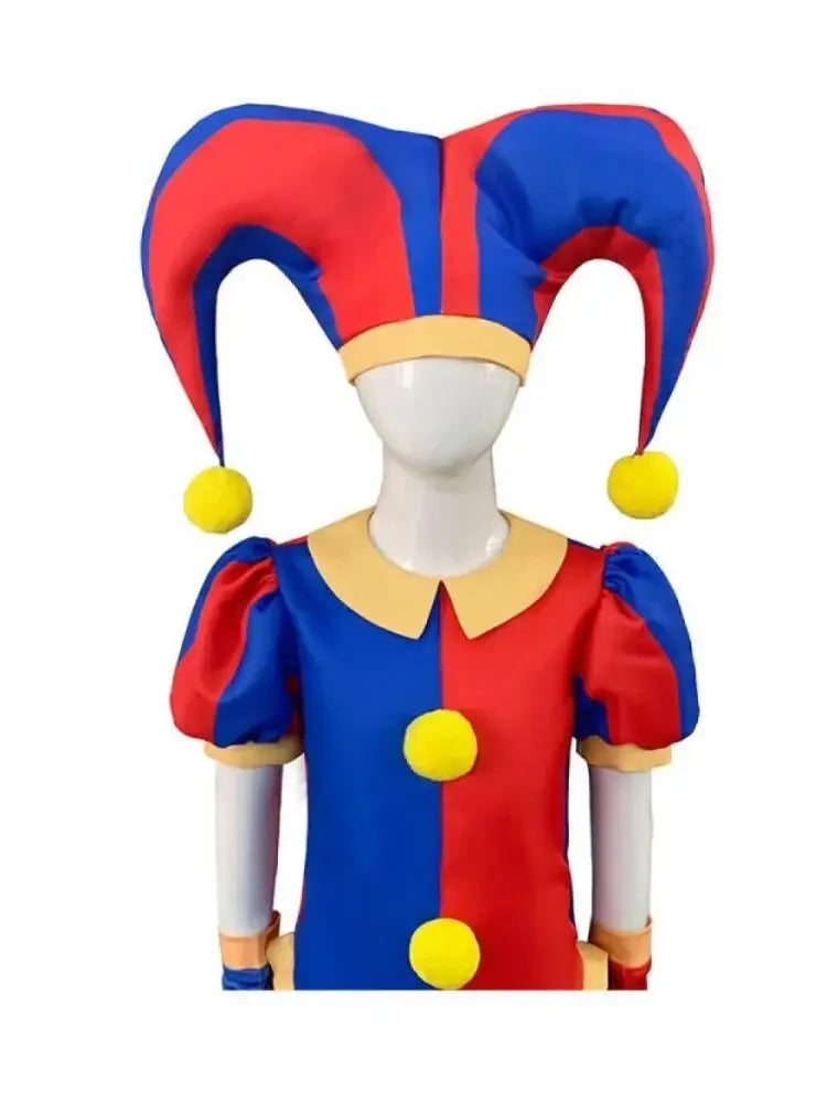 The Amazing Digital Circus Clowns Costume Kids Adult Halloween Bodysuit Costume Suit - 001 / 170