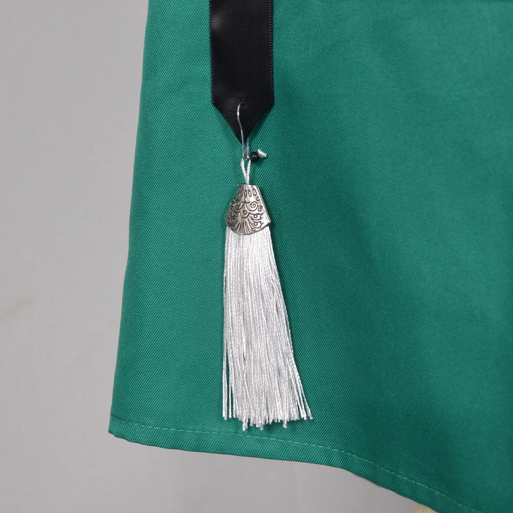 Anime Witch Hat Atelier Coco Cosplay Outfit Green Cloak Uniform Full Set With Hat Socks For Halloween Costume - product image 5