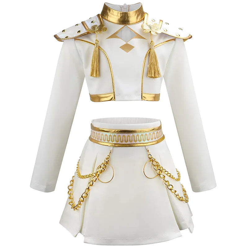 Halloween Costume Hunter Costume Group Suit Stage Catwalk Costumes - white / 140