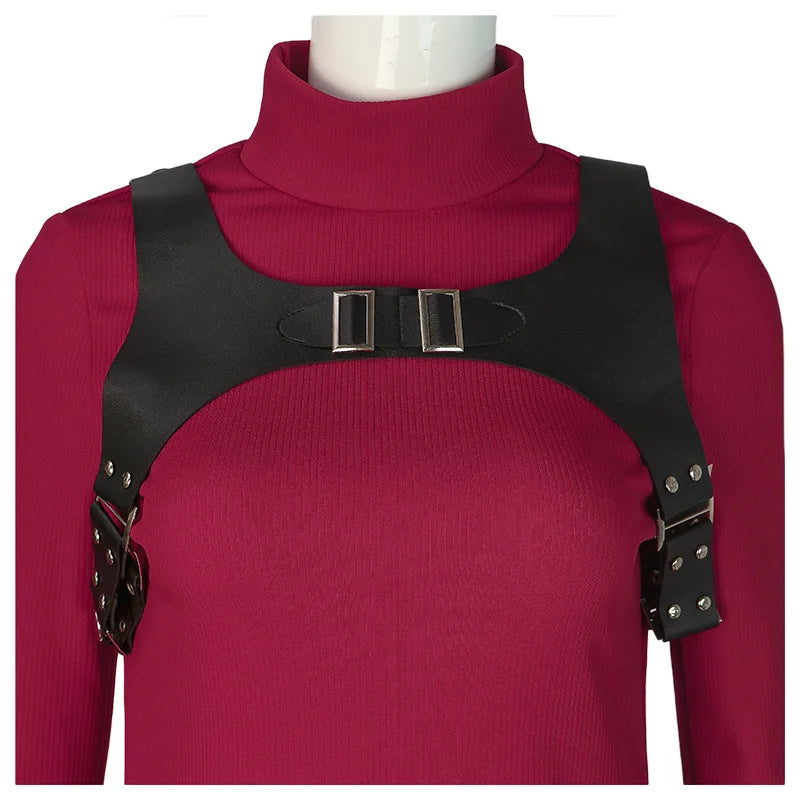 Female Ada Costume Wong Costume Dress Belt Cosplay Outfits Halloween Disguise Suit for - Package 1 / XL