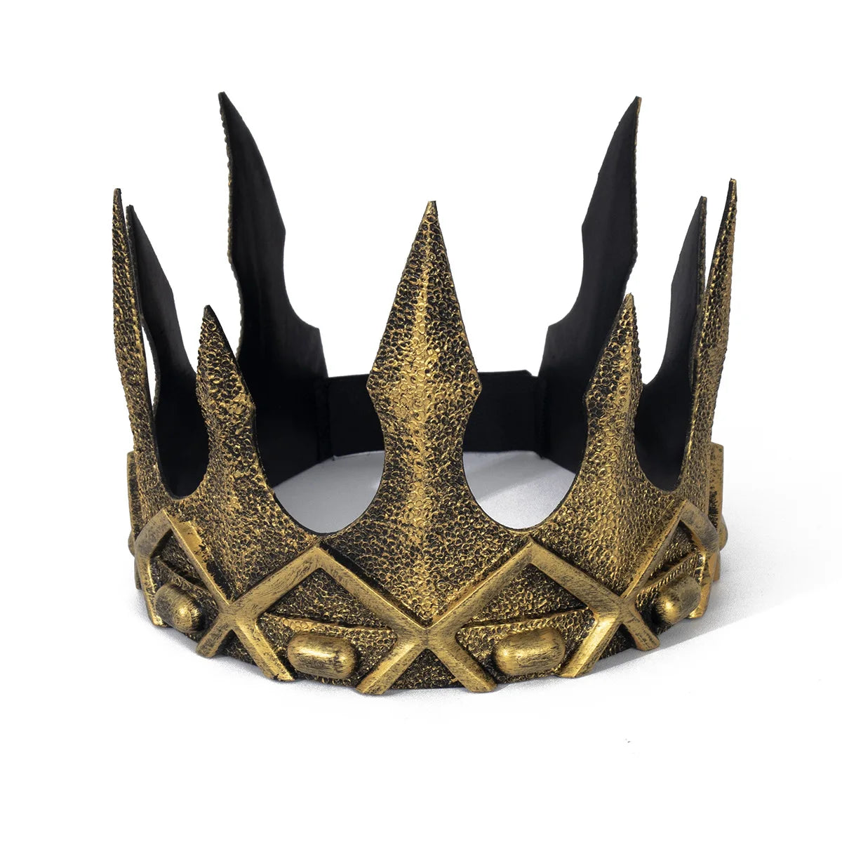 Royal King Crown – Gold or Silver Medieval Costume Headpiece