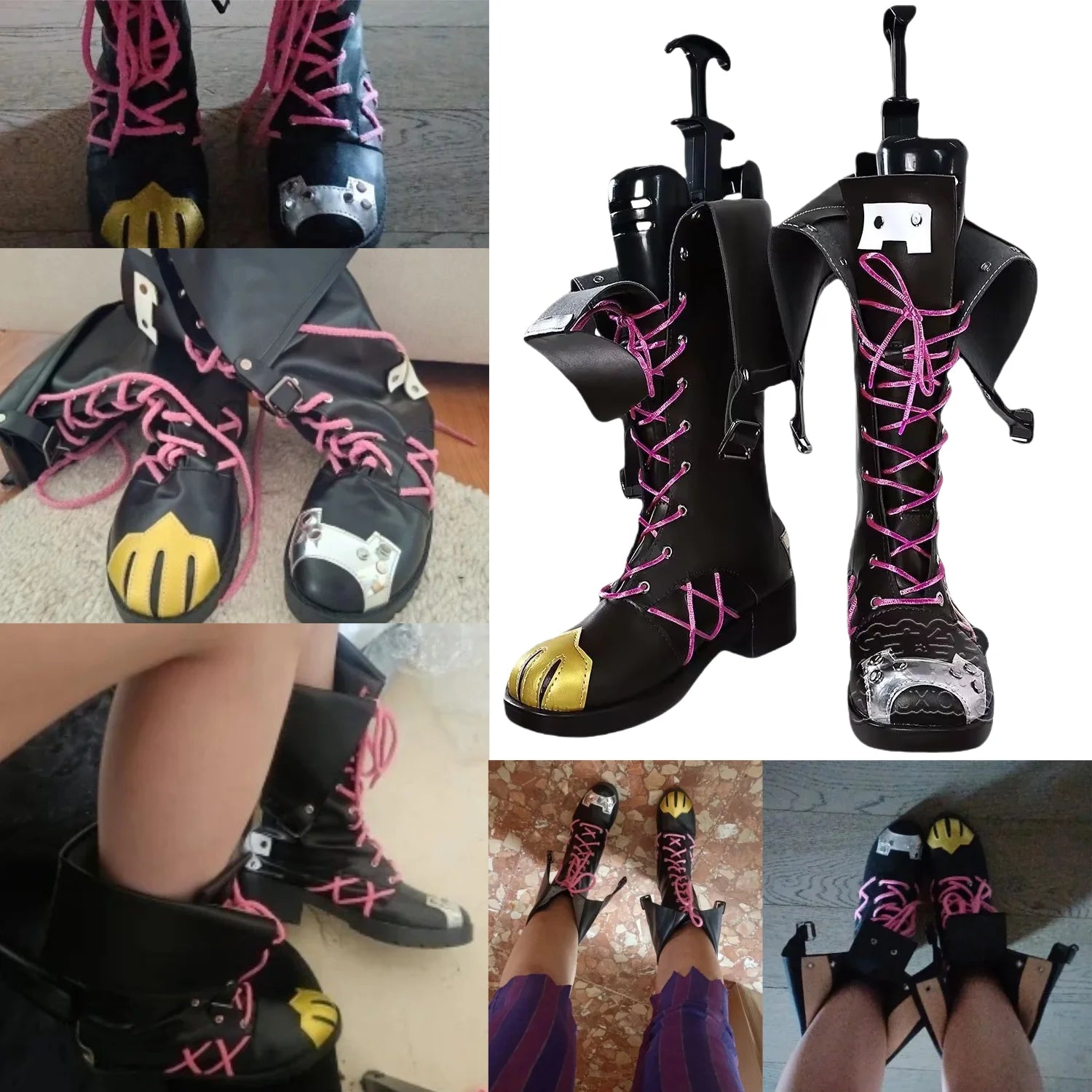 Arcane Jinx Cosplay Boots Props Shoes Halloween Party Accessories