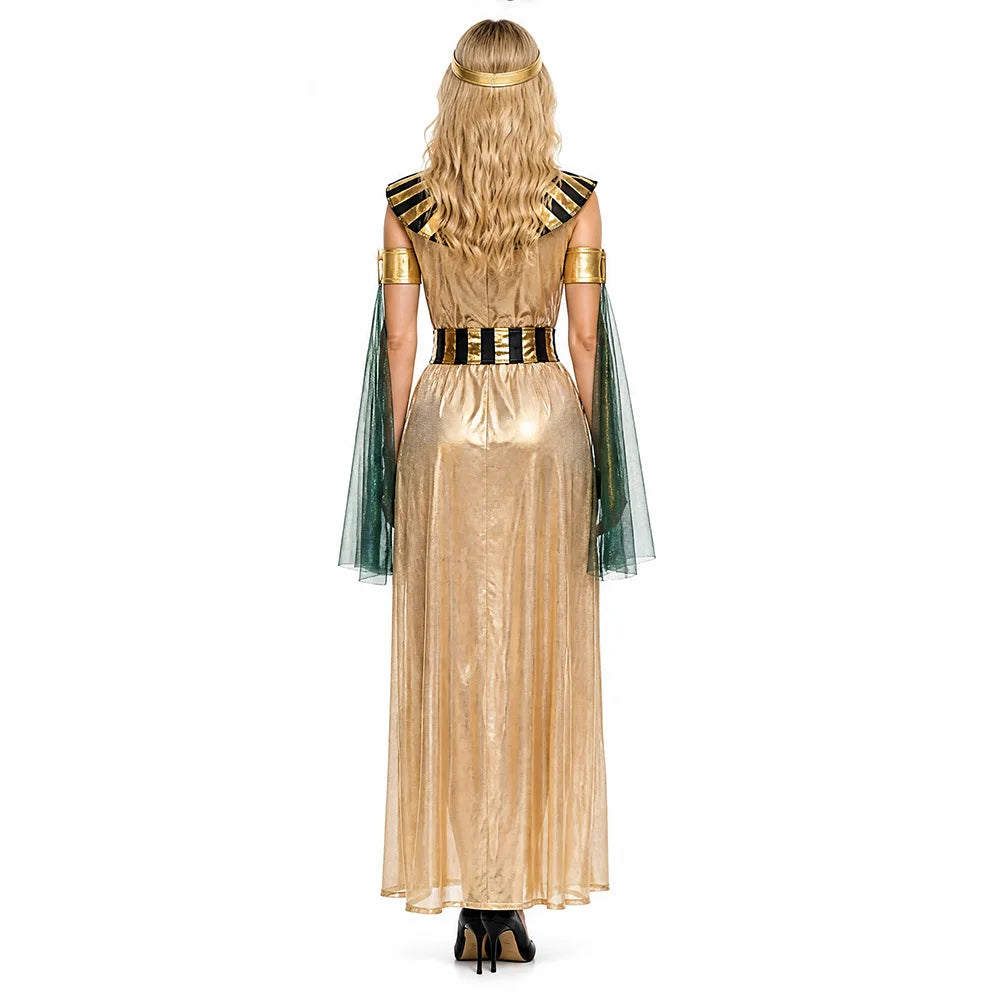 Couples Medieval Ancient Egypt Egyptian Pharaoh King Cleopatra Queen Costume - alternate view 2