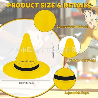 Accessories Curiosity Monkey Character Decoration Yellow Mr Hat Prop - alternate view 5