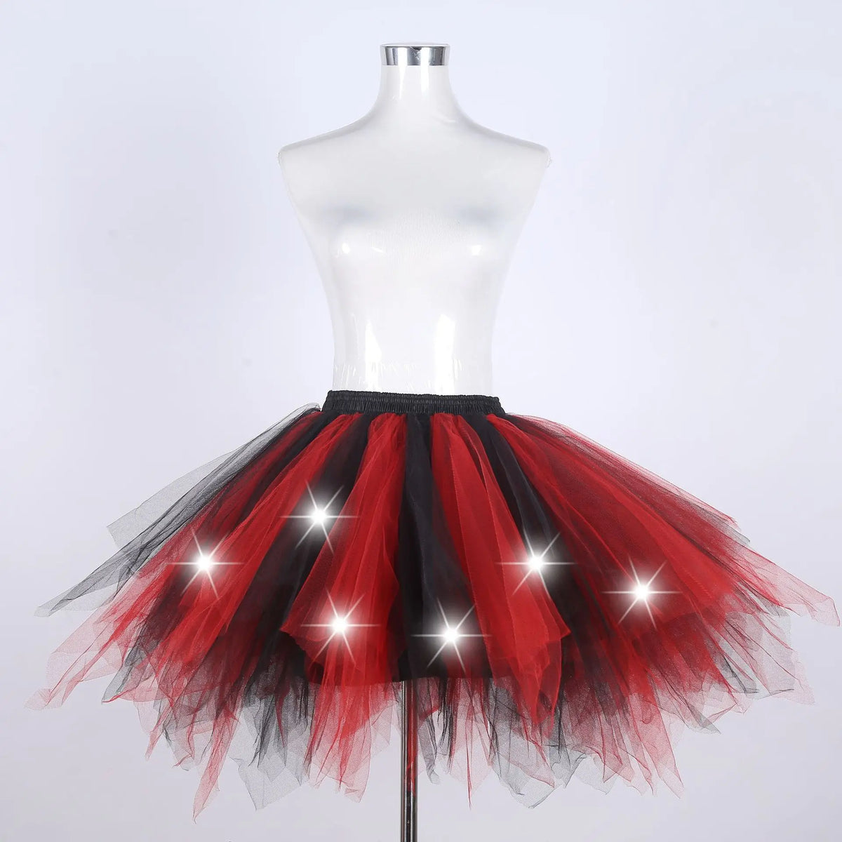 LED Light-Up Tutu Skirt & Fairy Headband Options – Neon Party Costume
