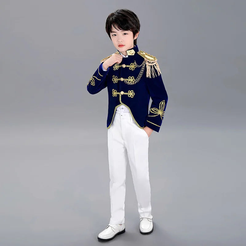 Kids' Medieval Show Vintage Jacket Pants Skirt 2-piece Costume - alternate view 8