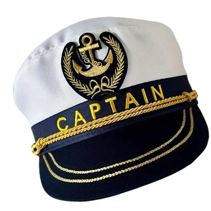 31BB Sailors Cotton Classical Embroidered Design Fits Most Photo Props Hat - alternate view 3