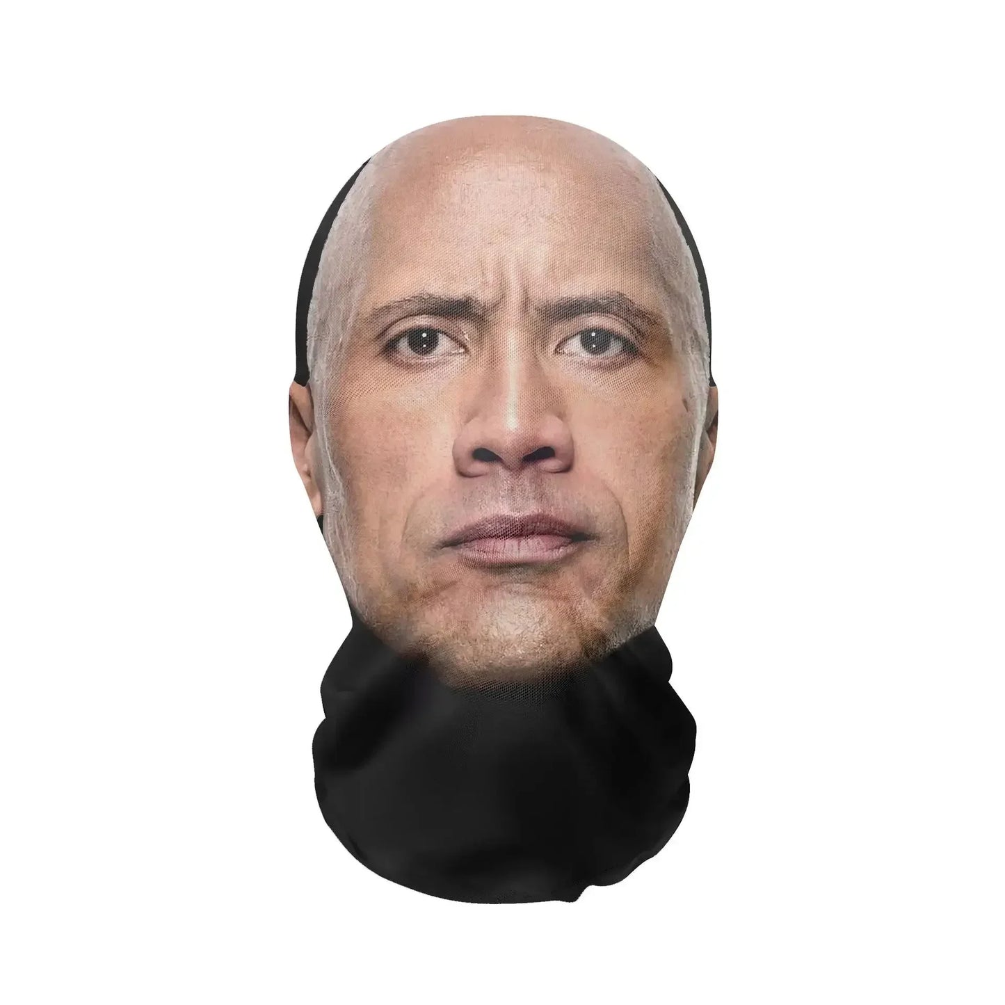 Costume Headwear Hip Hop Hood Hat Headgear 3D Printed Kanye Mask Elastic Mesh Halloween - 37