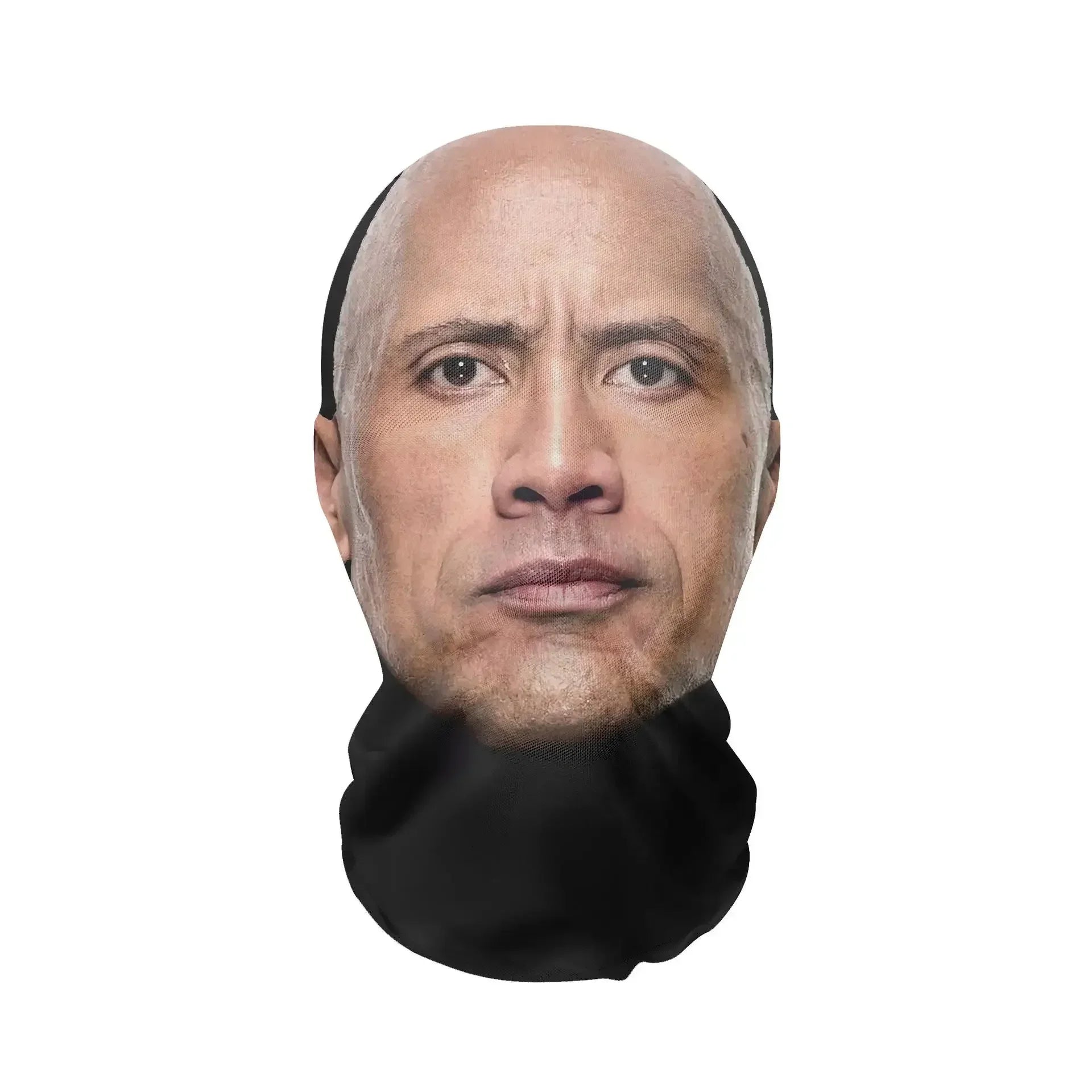 Costume Headwear Hip Hop Hood Hat Headgear 3D Printed Kanye Mask Elastic Mesh Halloween - 37