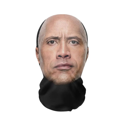 Costume Headwear Hip Hop Hood Hat Headgear 3D Printed Kanye Mask Elastic Mesh Halloween - 37