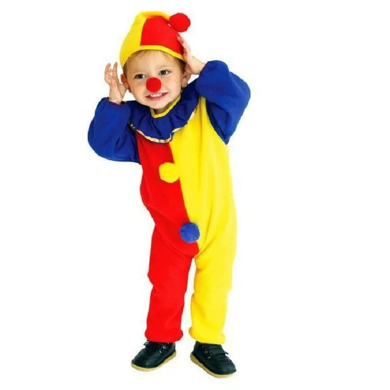 Kids Halloween Buffoon Costumes Baby Clown Costume Circus Jumpsuits Kids Day Year Rompers - View 4