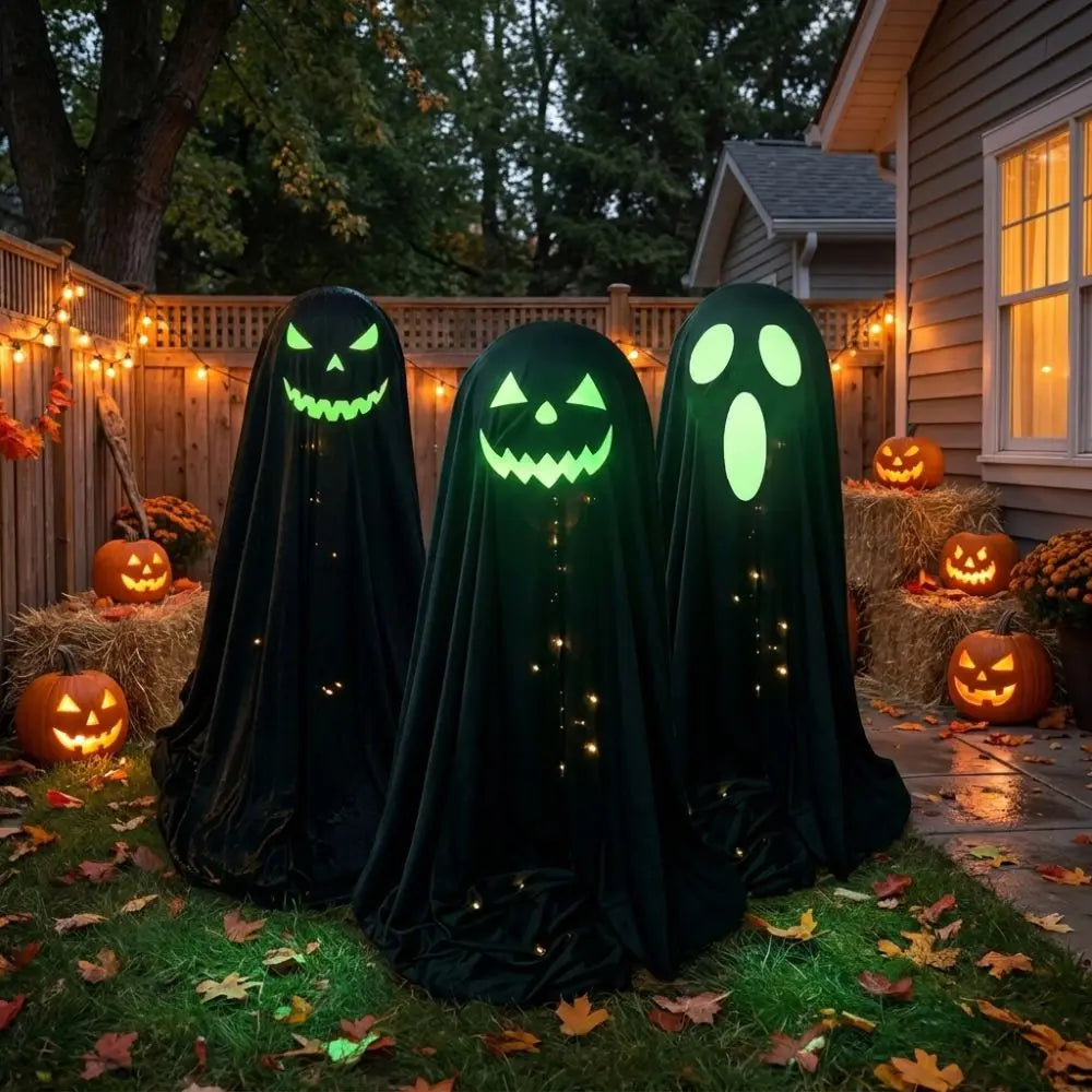 Luminous Halloween Standing Ghost Decor Adjustable Gothic Outdoor Light - up - product image 2