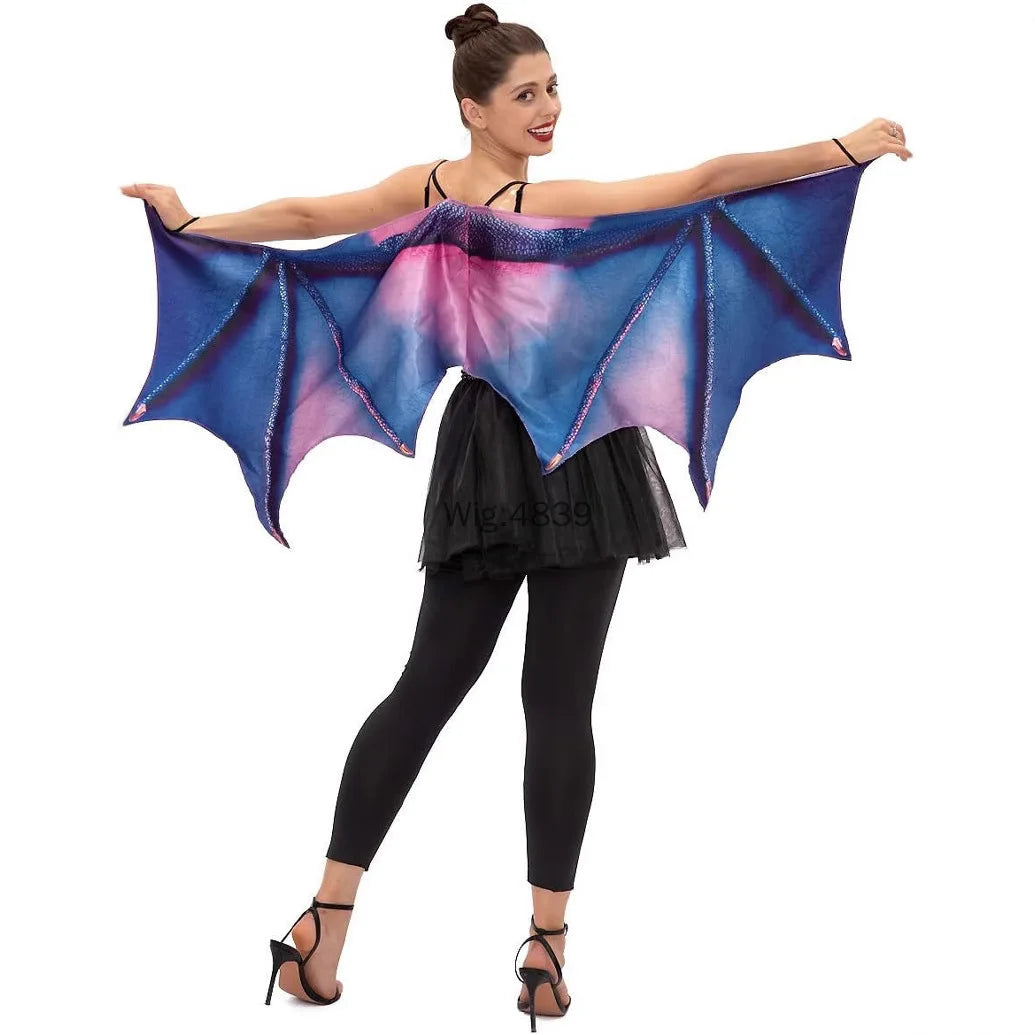 Adult Halloween Decoration Cos Animal Green Purple Wings Costume Dinosaur Dragon Demon Wings Accessorie - product image 3