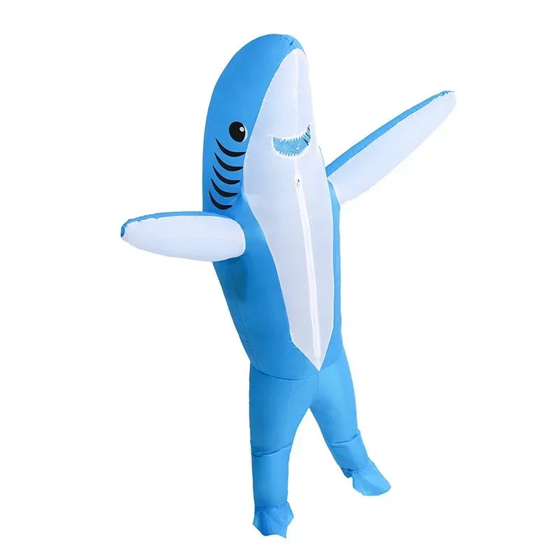 Shark Inflatable Costume Cute Funny Unique Standing Shark Inflatable Suit For Halloween Christmas Cosplay - product image 2