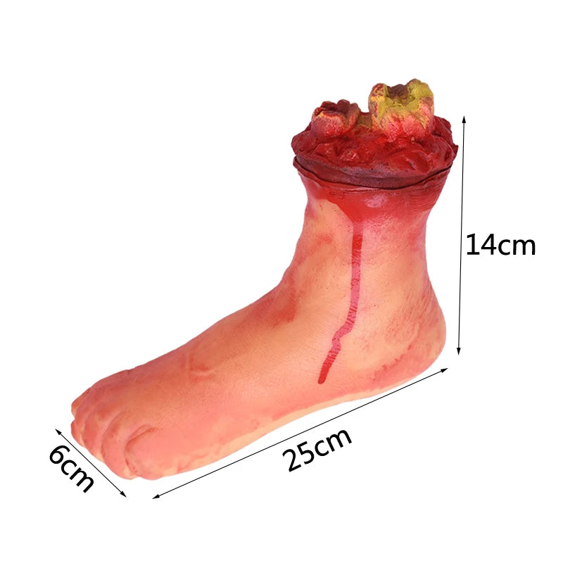 Horror Halloween Party Props Scary Bloody Fake Hand Finger Leg Foot Heart for - product image 12