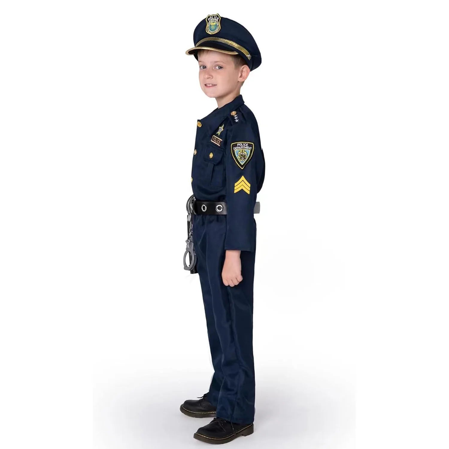 Halloween Police Suit Costume Makeup Boy Police Suit 9-piece Birthday Set Top Hat Novelty - View 4