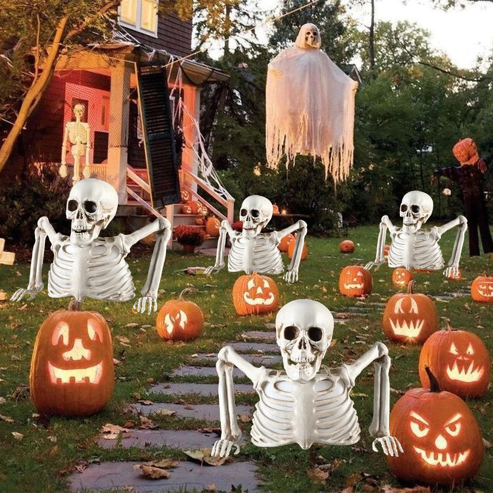 Halloween Decorations Glowing Skull Skeleton Human Head Haunted House Outdoor - product image 6
