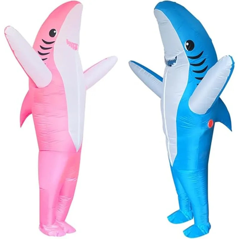 Adult Shark Cosplay Inflatable Halloween Costume Halloween Birthday Gift Cosplay Party Inflatable Costume