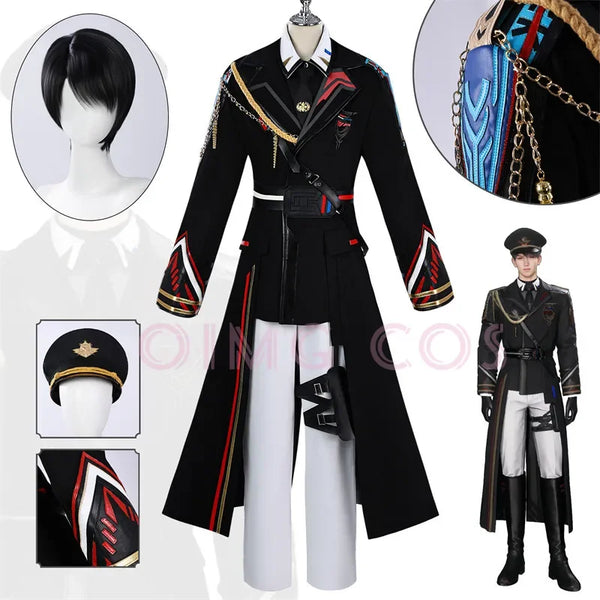 Love and Deepspace Caleb Costume Uniform Anime Halloween Adult Costumes Women Game - Costume / S