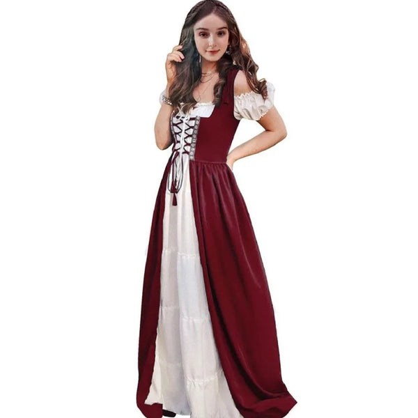 Medieval Renaissance Drama Dance Costume Halloween Girdle Cos Dress Halloween Costumes for Women Dress Love - product image 1