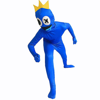 Cosplay Costumes Kids Boy Halloween Blue Monster Horror Games Jumpsuit Carnival Birthday Party Costumes Girls One Piece Suit