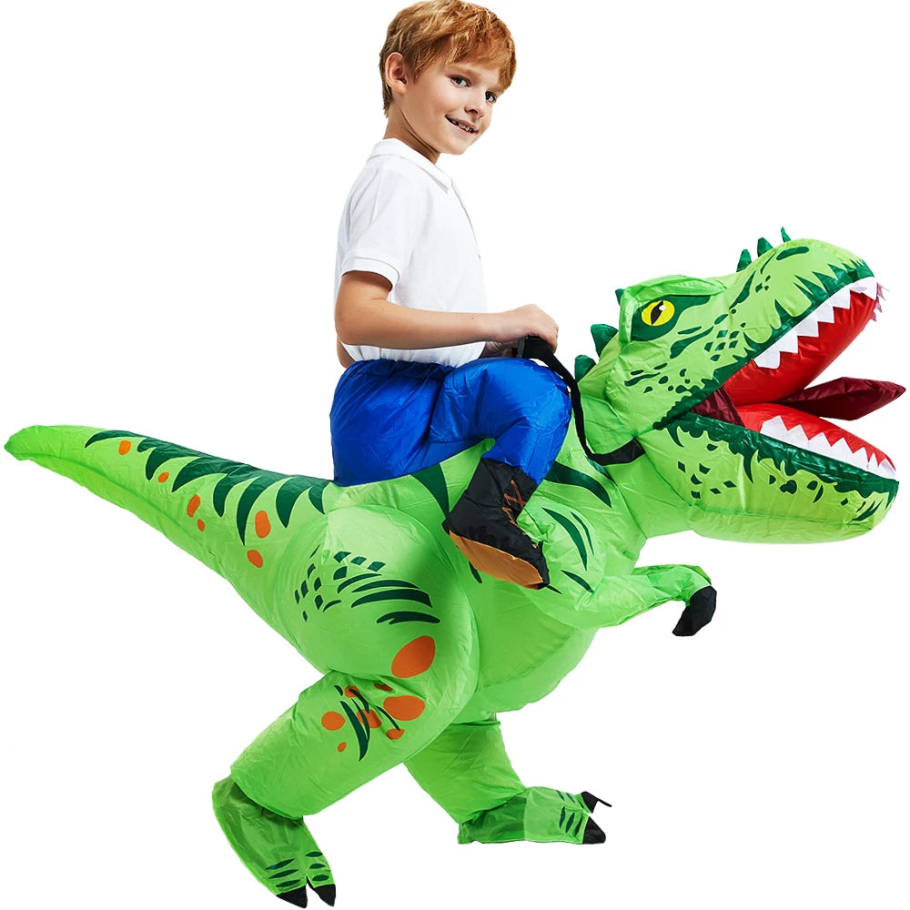 Child Kids Mascot Dinosaur Inflatable Costumes Unicorn Rooster Anime Dress Suits