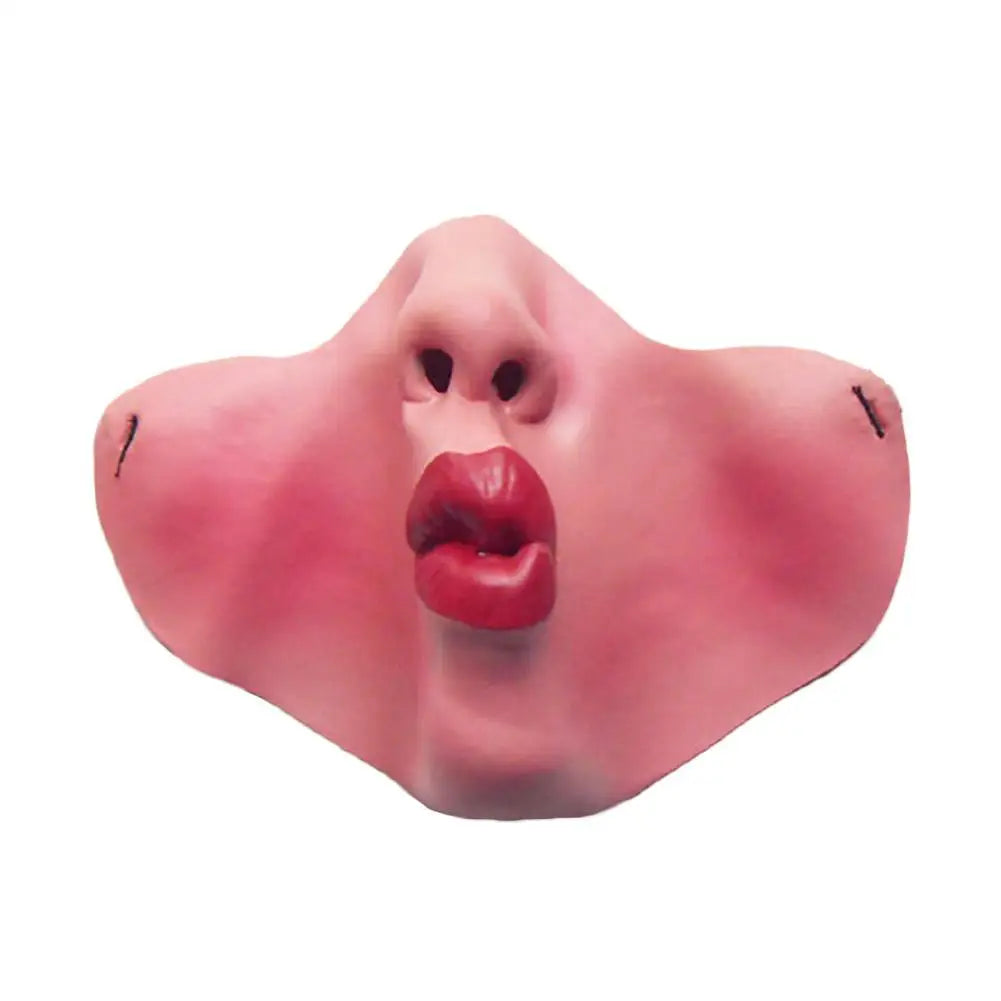 Unique Half-face Clown Mask Latex Costume Props Humorous Elastic Band Horrible Scary Masks - View 10