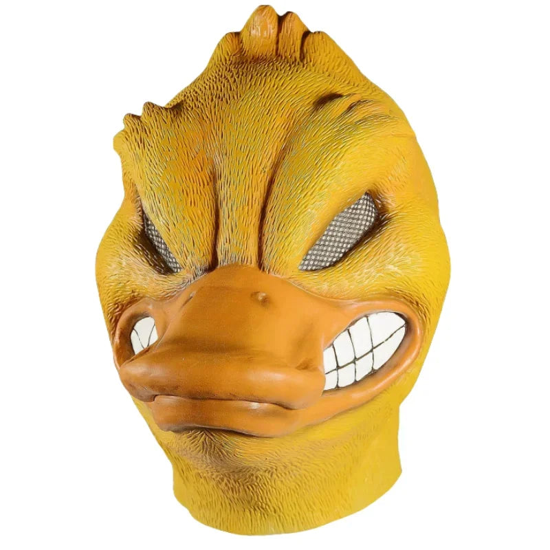 Halloween Costume Yellow Duck Head Party Animal Mask Cosplay Prop Latex Masks Green Fish Mask Funny Duck Bill