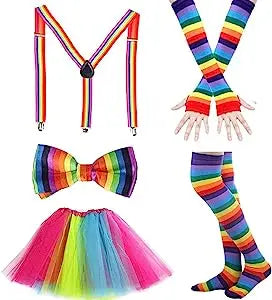 Women's 1980s Neon Costume Accessories – Tutu, Leg Warmers & Party Sets