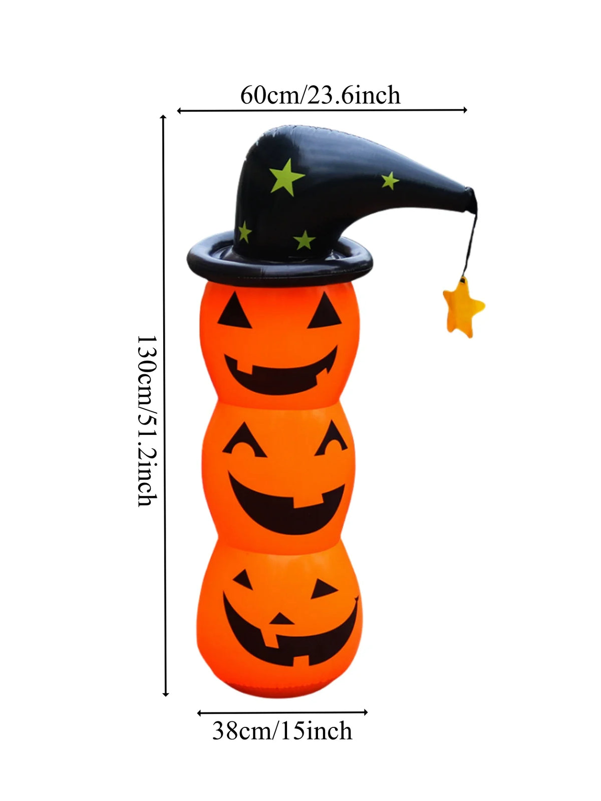 51.2" Halloween Standing Inflatable Yard Decor Inflatable White Ghost - product image 7