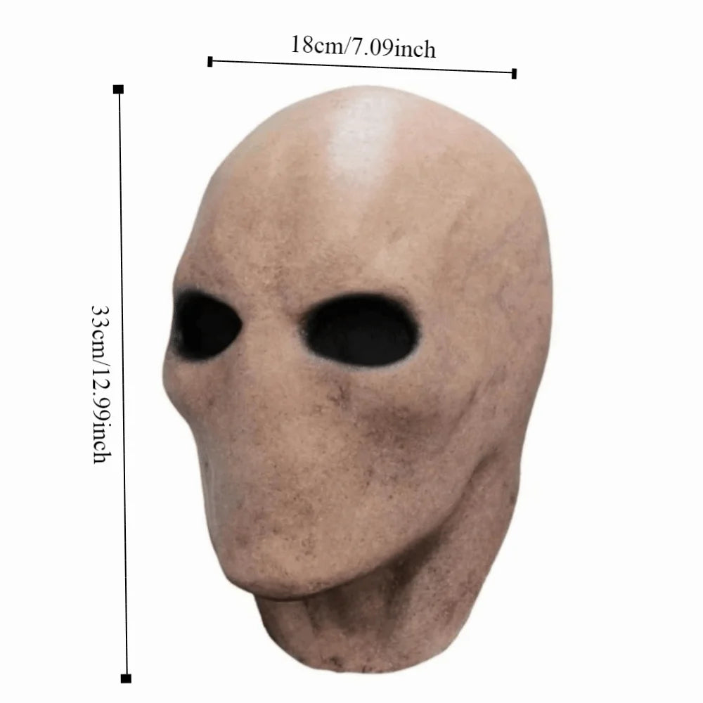 Faceless Man Halloween Slenderman Mask Dress Up Non-toxic Alien Skull Latex Helmet - View 6
