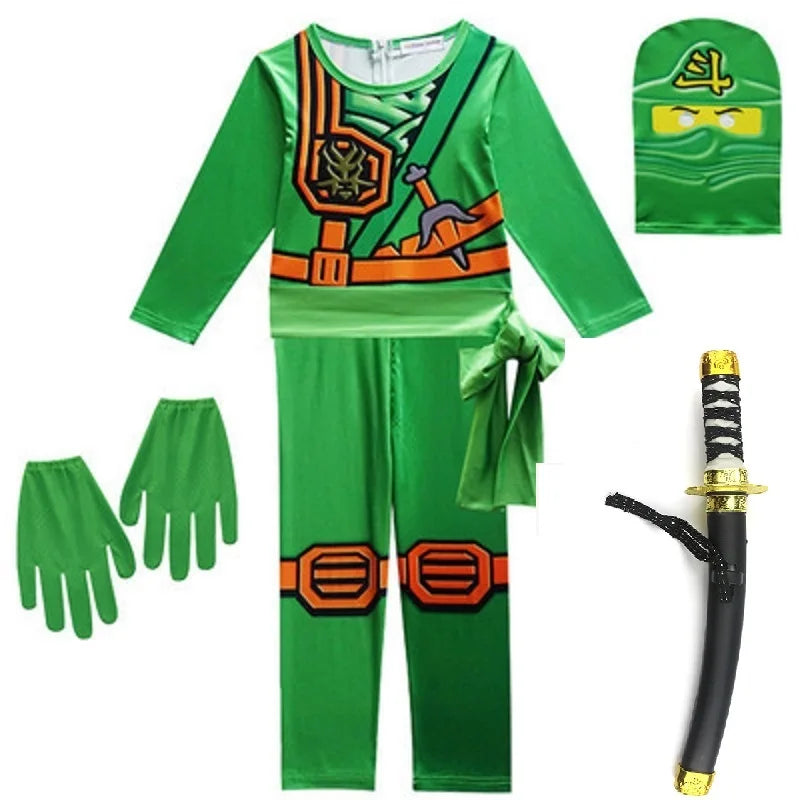 Ninja Cosplay Advanced Latest Role Playing Costume Jumpsuit Set Halloween Christmas Party Ninja