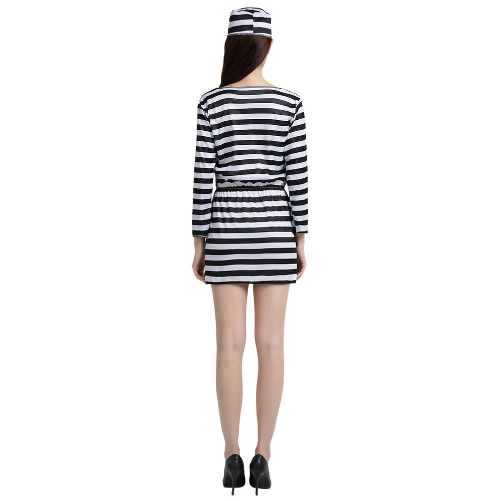 SYDanne Adult Prisoner Costume – Men's & Women's Striped Jail Outfits