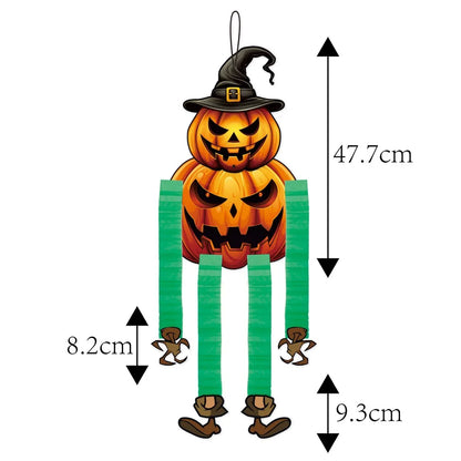 Halloween Pumpkin Vampire Sign Hanging Decorations Witch Ghost  Skull Black Cat Ornaments Halloween Party Door Wall Home Decor