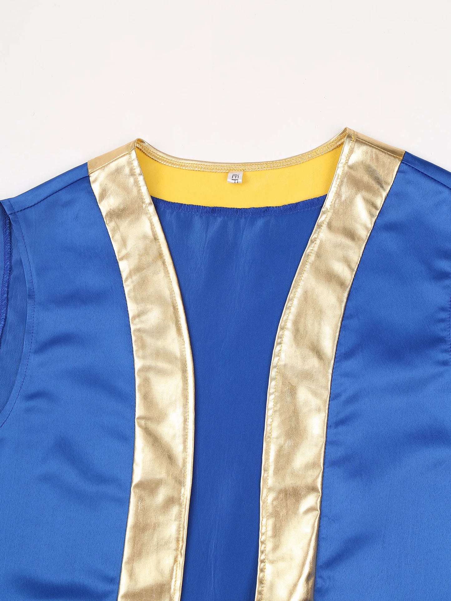 Men's Toad Sleeveless Vest Waistcoat Arabian Prince Lamp Up Mythical Costume - alternate view 3