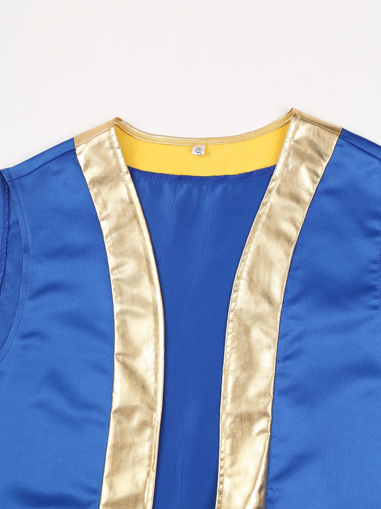 Men's Toad Sleeveless Vest Waistcoat Arabian Prince Lamp Up Mythical Costume - alternate view 3