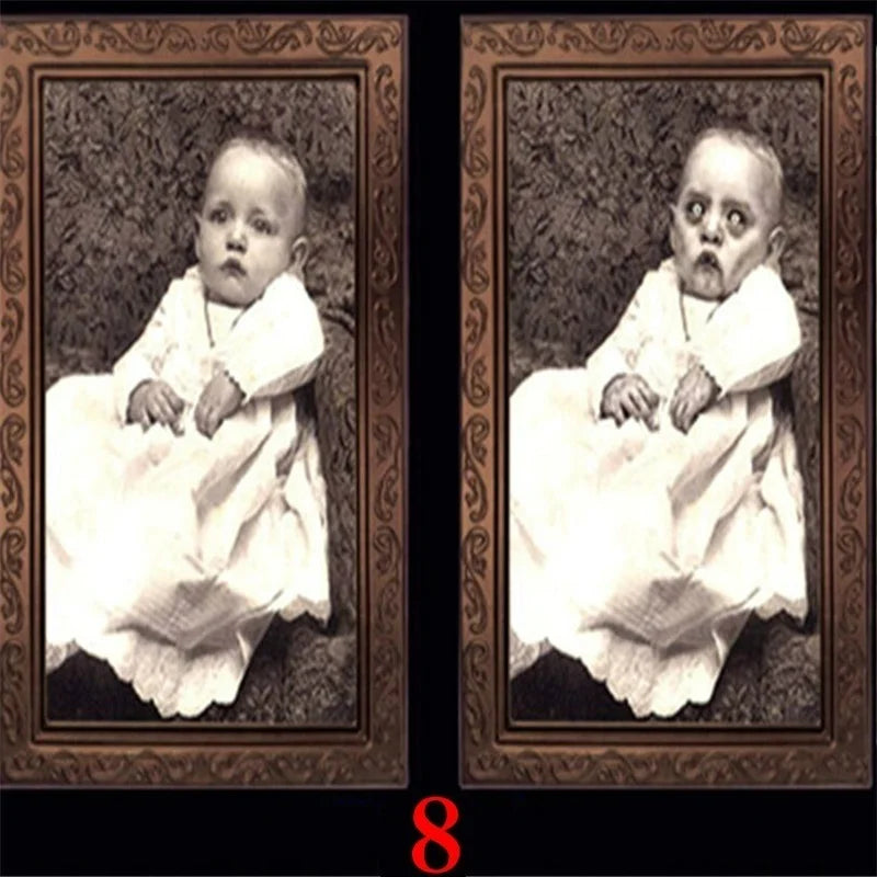 Halloween Party Horror Props 3D Changing Face Ghost Picture Frame Scary Wall - product image 9