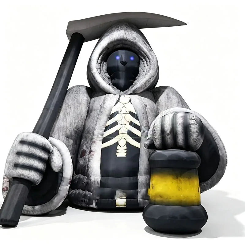 Giant Inflatable LED Death God Model, Halloween Haunted House Nightclub Outdoor CourtyardParty