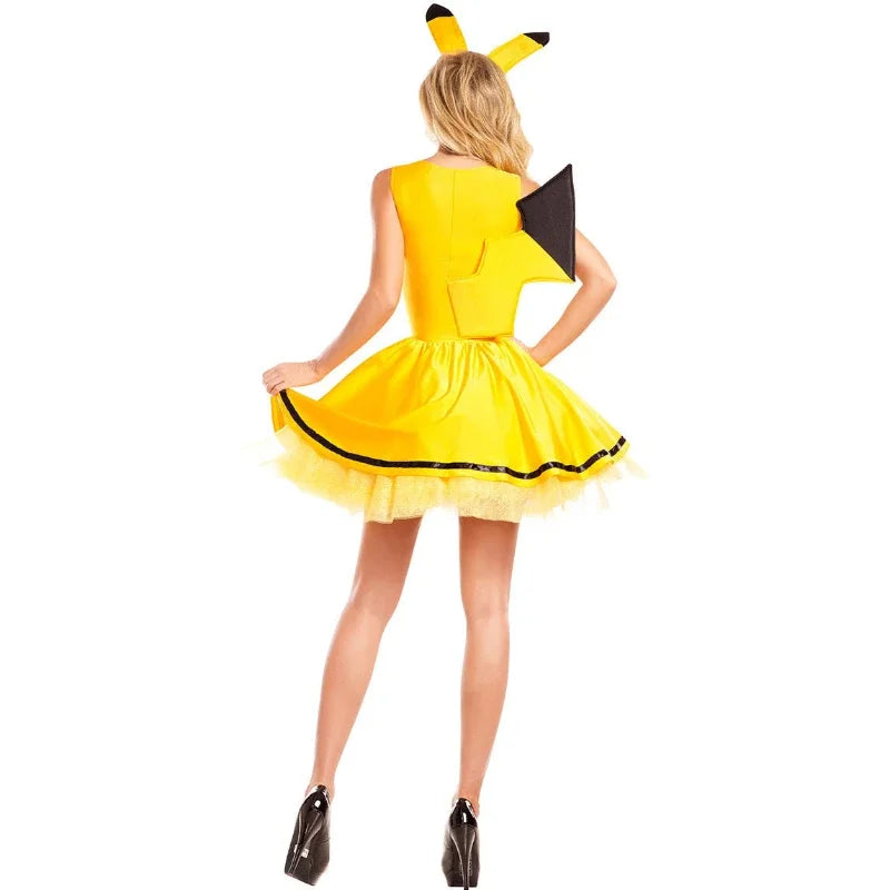 Halloween Women's Role Play Costume Magic Yellow Mouse Rabbit Fancy - view 2