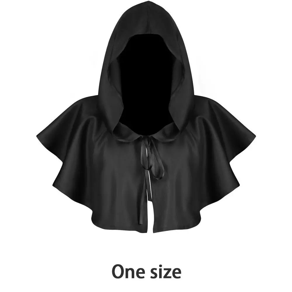 Movie Halloween Costume Death Cloak Medieval Hooded Cloak Clothing Party