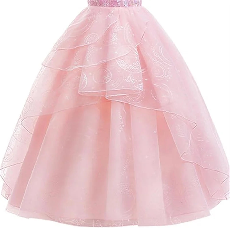 Women's Good Witch Cosplay Costume Adults Pink Tulle Princess Dress+Wand+Crown Glinda Disguise Woman - product image 4