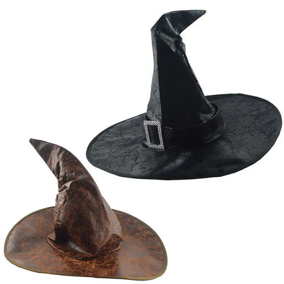 Witch Props Wizard PU Leather Hat - alternate view 5