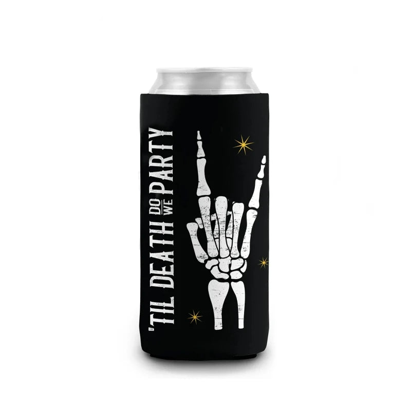 Bride or Die Till Death Do We Party Bachelorette Party Black Can Cooler - product image 6