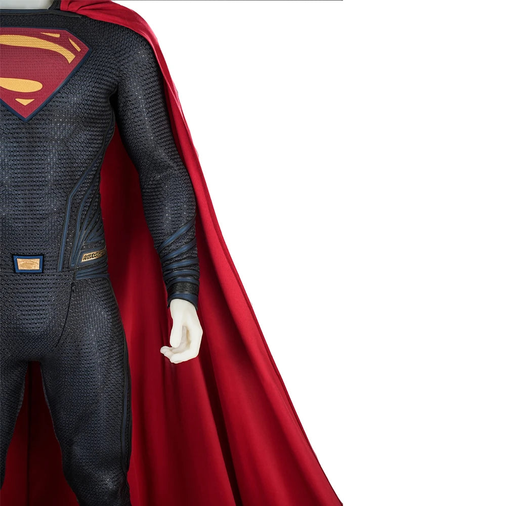Clark Kent Costume Movie Superhero Outfits Jumpsuit Halloween - shoes / XL
