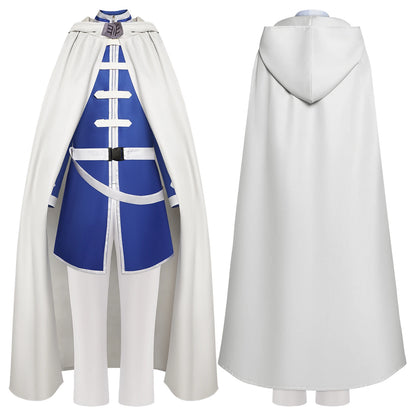 Anime Beyond Journey's End Costume Himmel Shawl Cloak Pants Suit Himmel Costume Halloween - Blue / XS（old）
