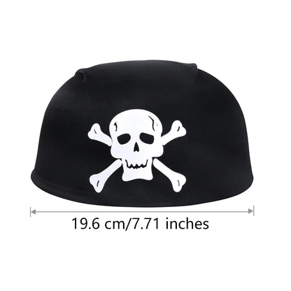 Adult Skull Pattern Pirate Halloween Costume Hat