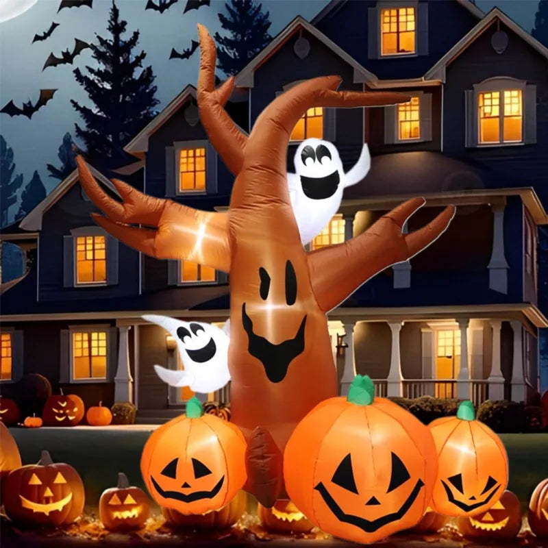 Inflatable Toy Scary Pumpkin Tree Halloween Inflatable Model Luminous Day of - product image 3