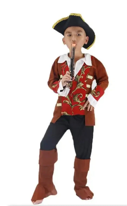 Halloween Costume Boys Pirate Cosplay Pirate Captain Jack Sparrow Purim Luxury Buccaneer Outfits R - product image 6