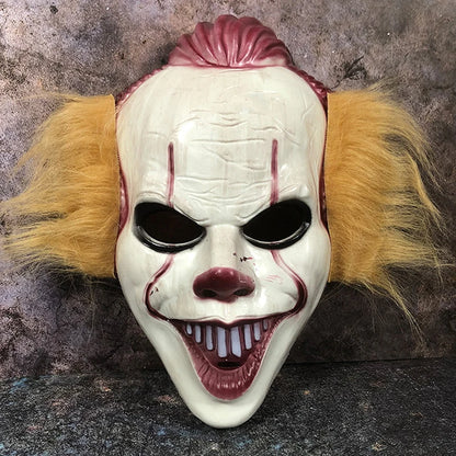 Halloween Joker Mask Costume Clown Costume Props Full Face Terror Decoration Costume - A5